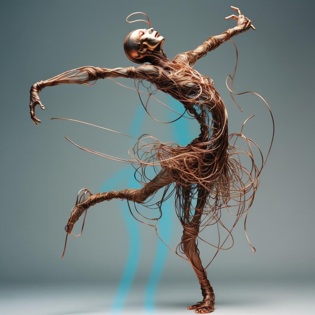 Copper Wire Butoh Dancer: Fantastical Mythology