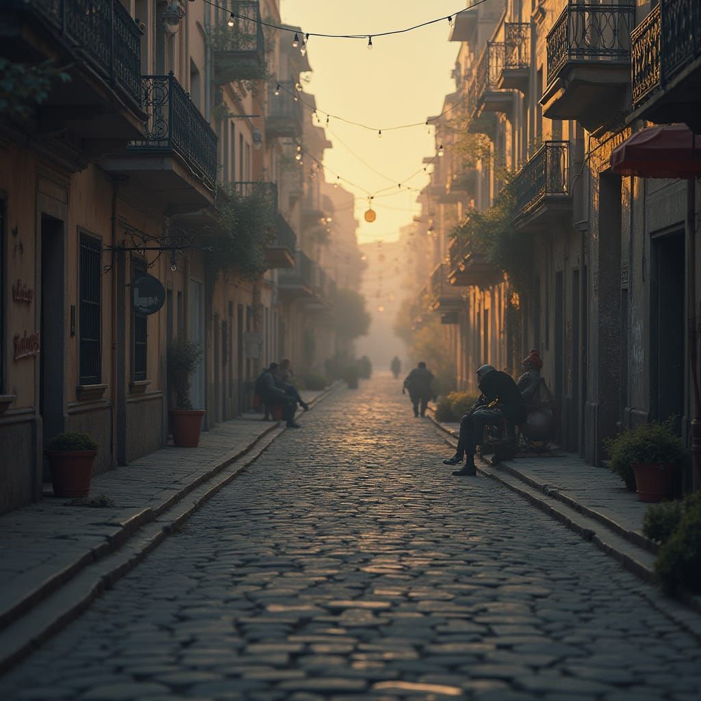Majestic Makkah Under Stormy Skies with Green Mountains