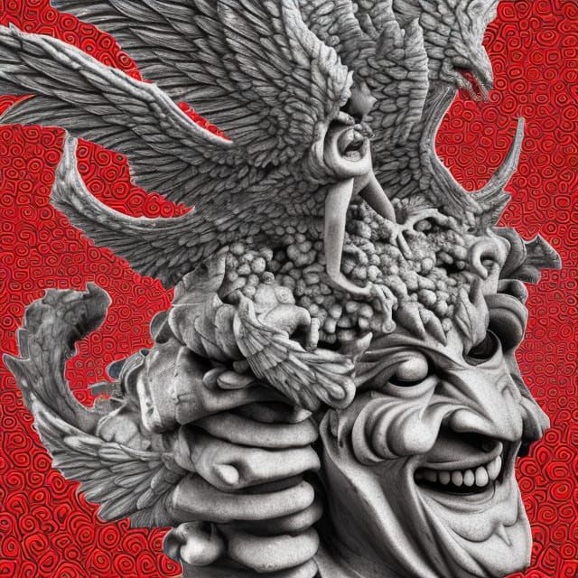 Pouring water over hot bricks.