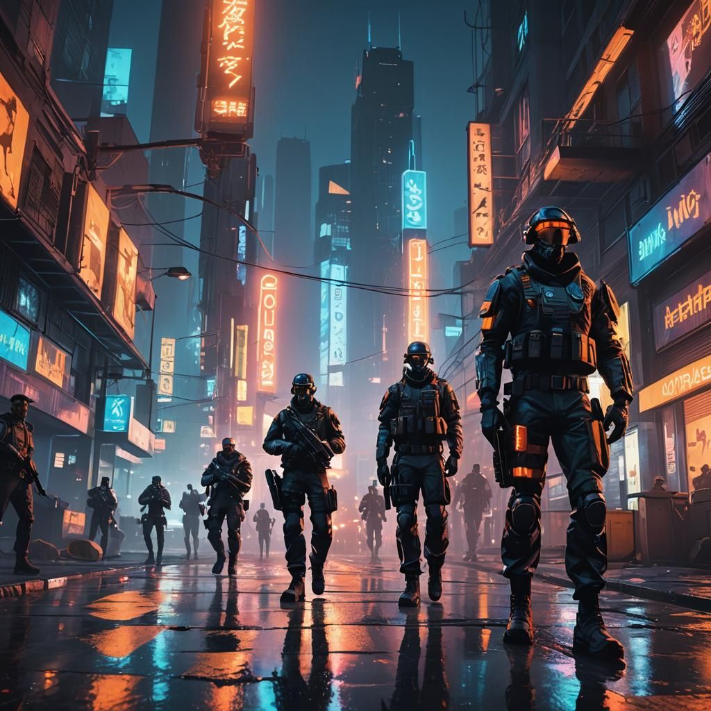 Cyberpunk Soldiers Invade Liberty City