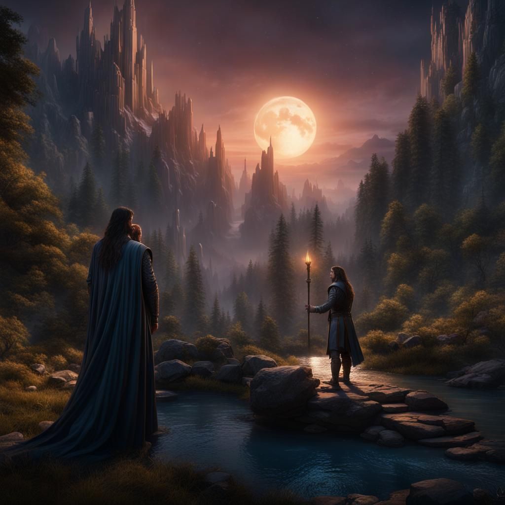 Aragorn and Arwen: A Night of Magic and Peace