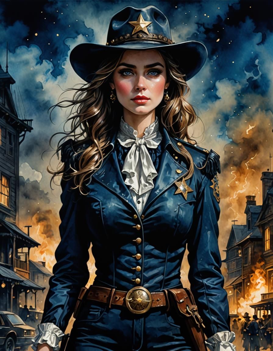 1860s sheriff girl