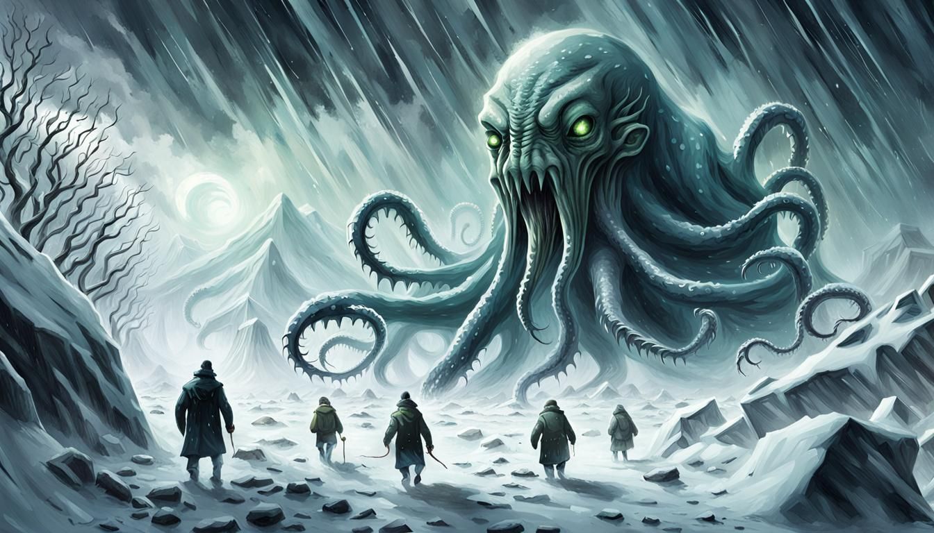 Antarctic Horror: Elder Things in a Cthulhu-esque Snowstorm