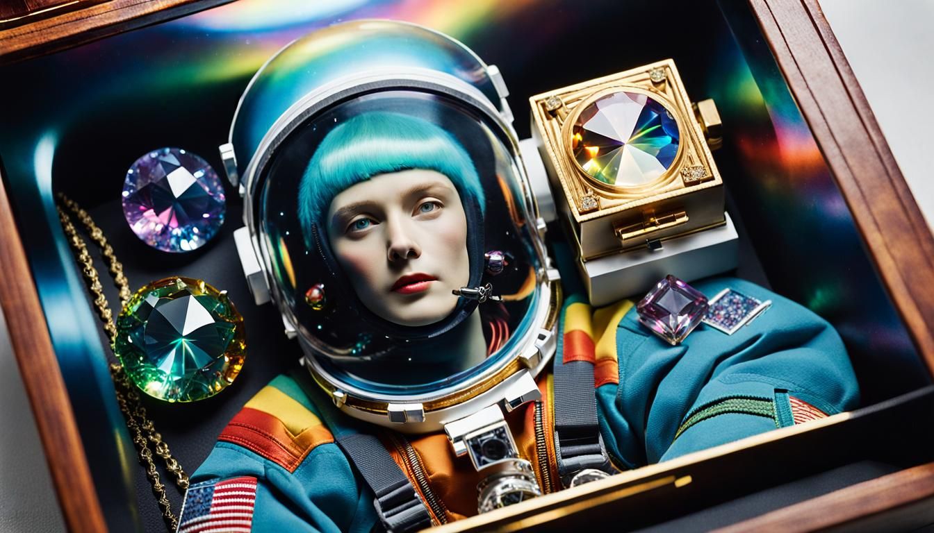 Astronaut in a box
