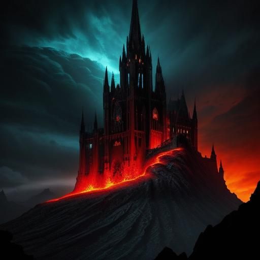 Phoenix Rising in Gothic Fantasy Art