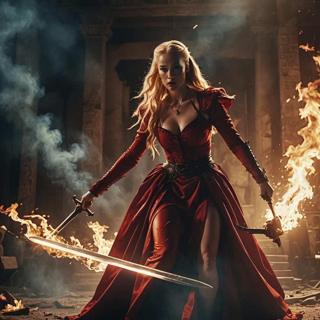 Iggy Azalea as Sword Master in Cinematic Scene