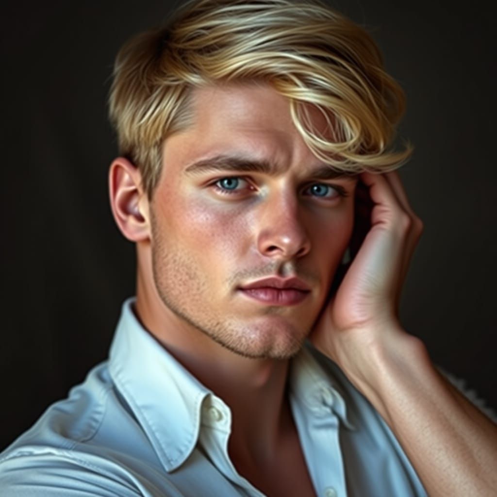 Classical Gentleman in Golden Hues