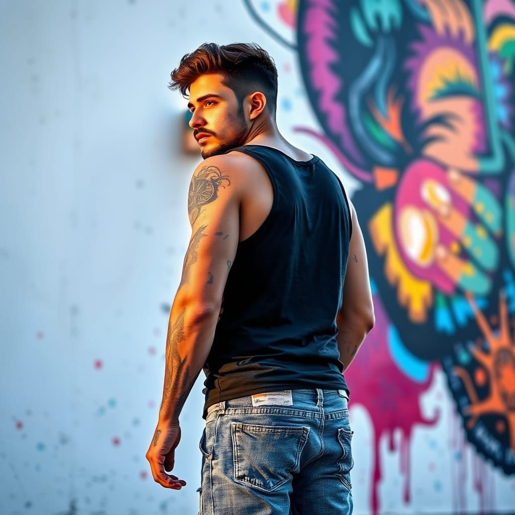 Street Artist Creates a Kaleidoscope Mural