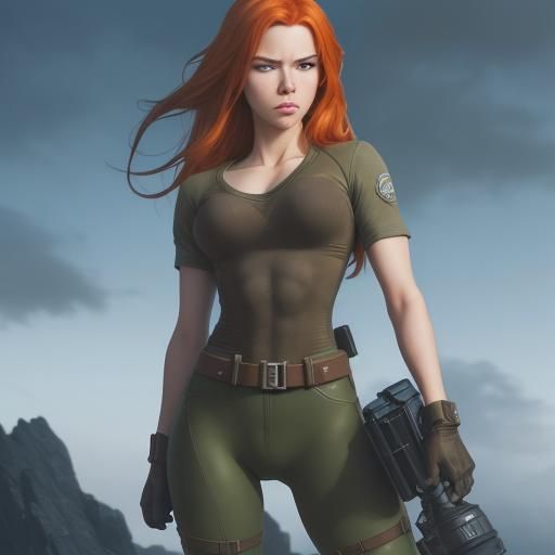 Kim Possible Comic Book Art in Anime Style