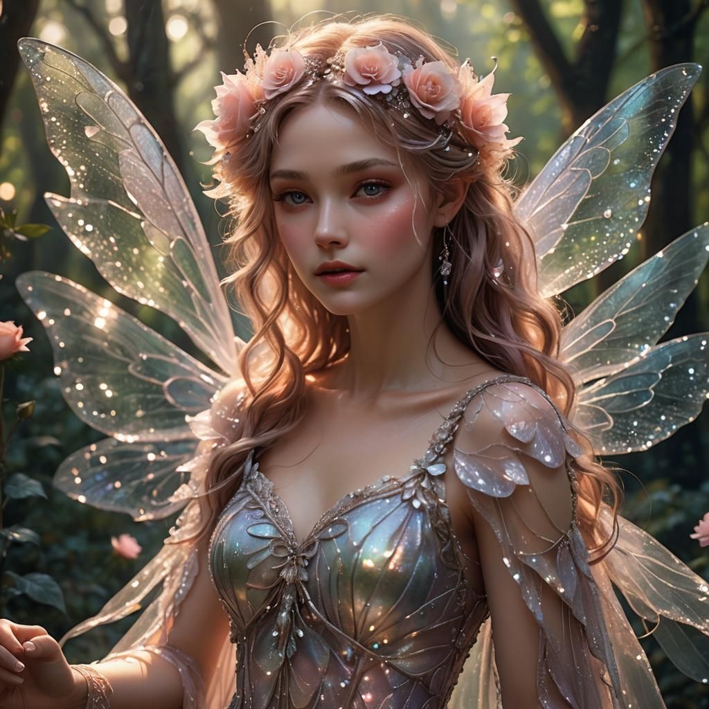 Enchanting Fairy in Forest Glade Concept Art