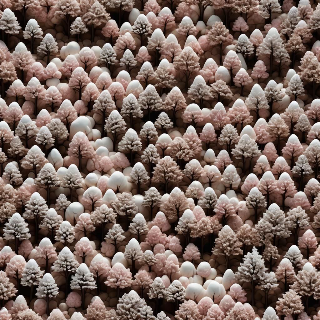 Chocolate Moonrise in Marshmallow Tree Wave