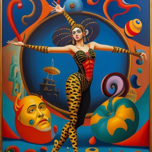 Surreal Circus Contortionist Inspired by Salvador Dali