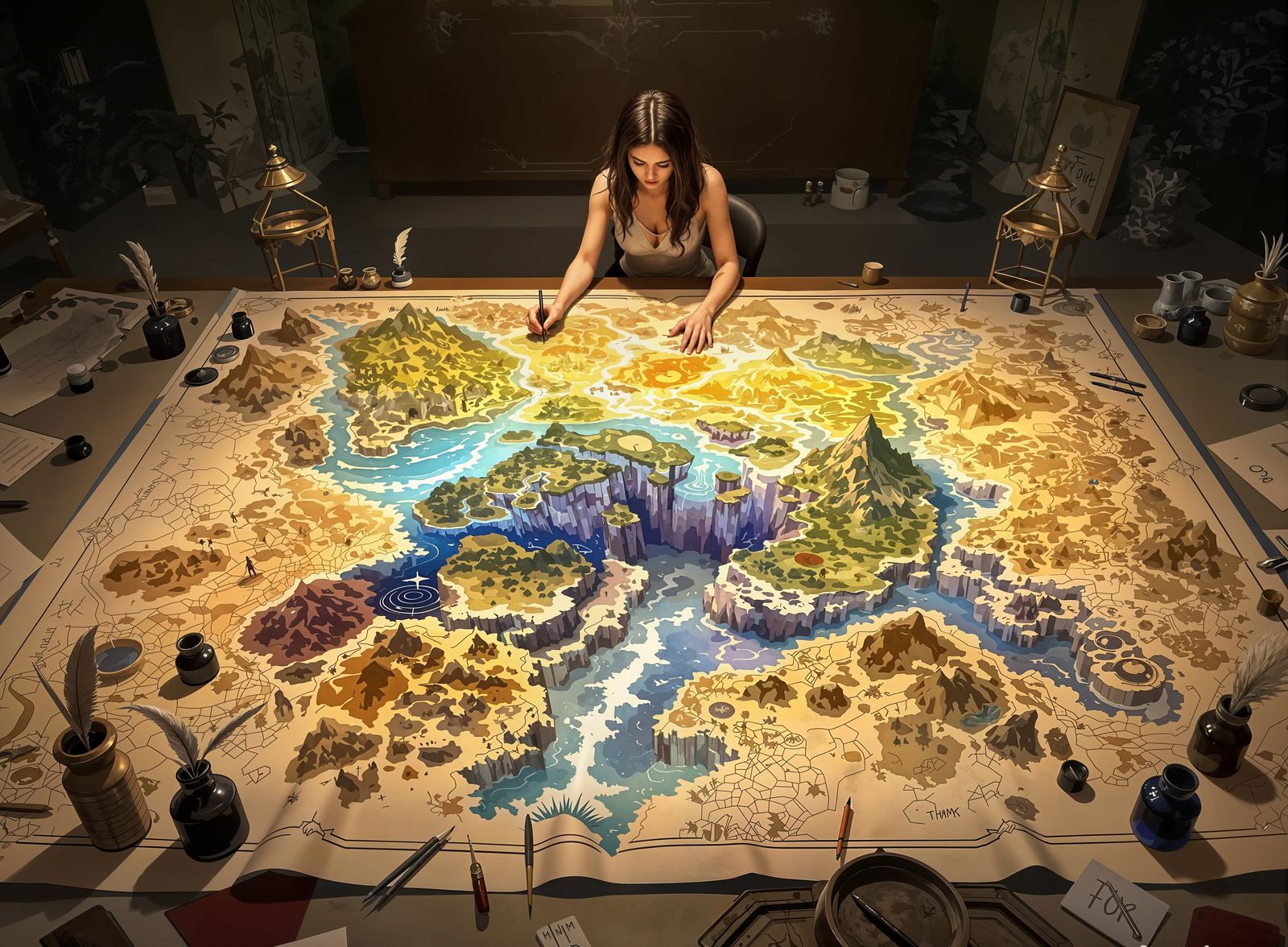 Surrealist Cartographer Unfolds the Dreamscape