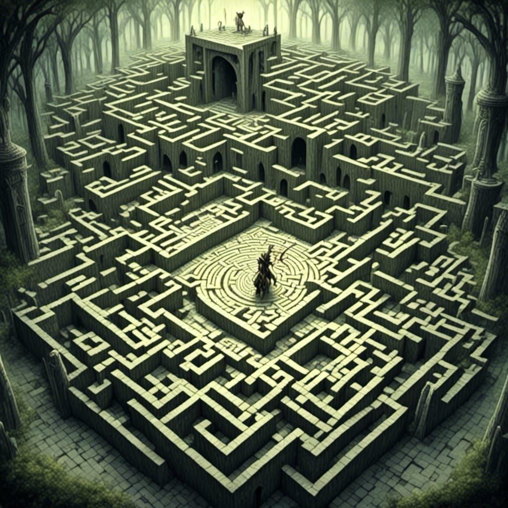 Minotaur in the Middle of a Complex Maze