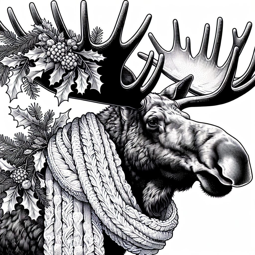 Winter Moose 2