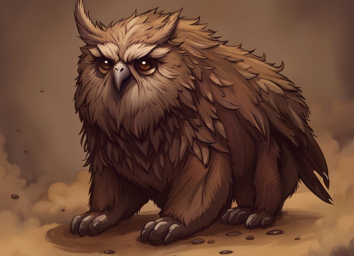 Majestic AI Owlbear Creature Design