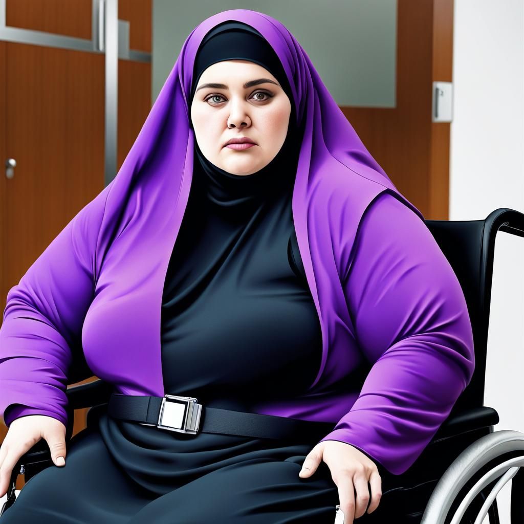 bbw hijab wheelchair