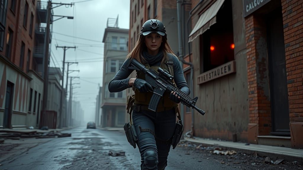 A Post apocalyptic warrior