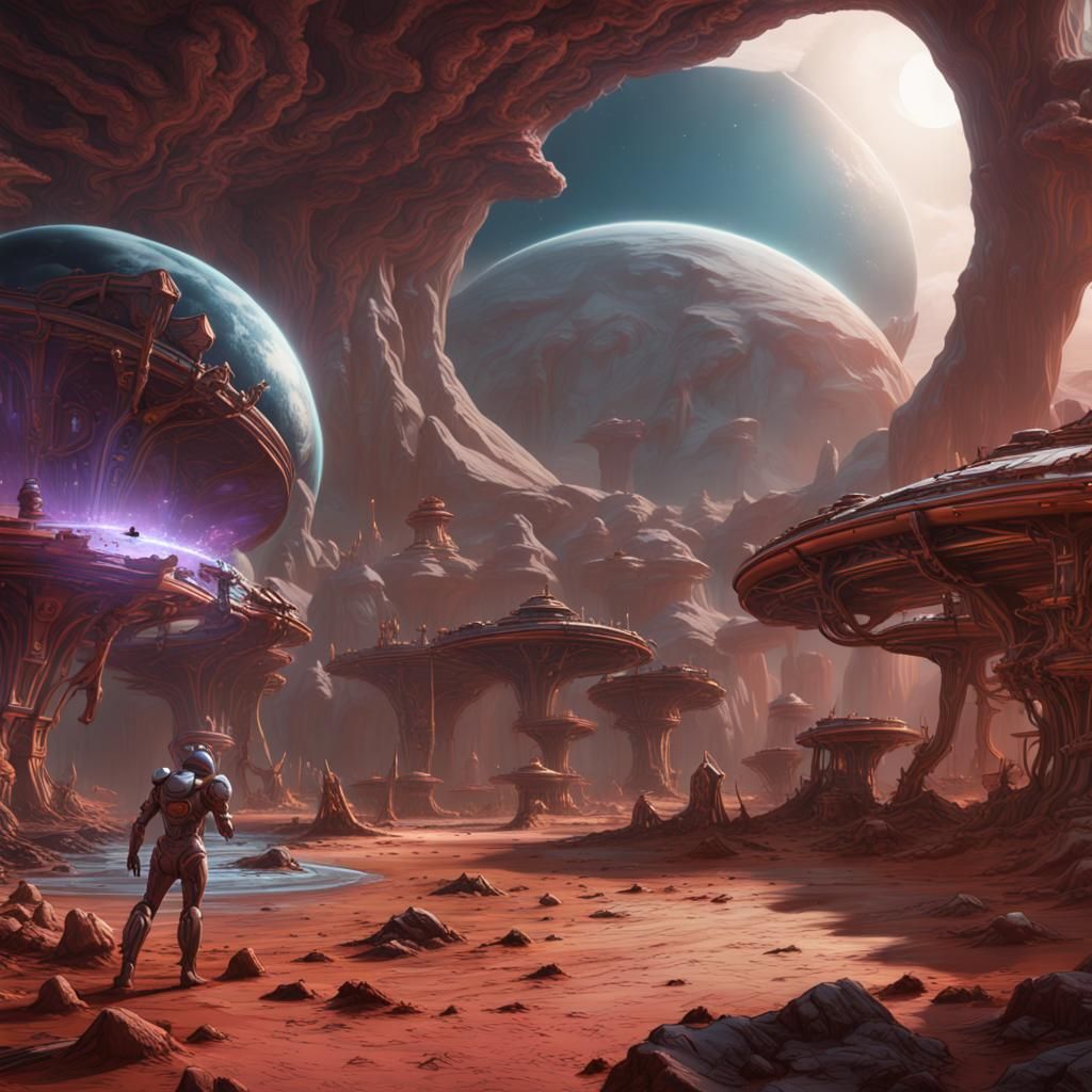 Martian Leader Planning Earth Invasion: Detailed Matte Paint...