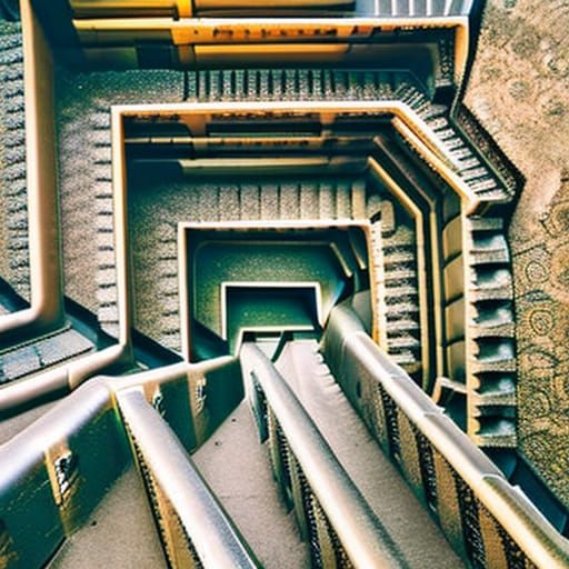 Aerial View of a Complex and Confusing Maze