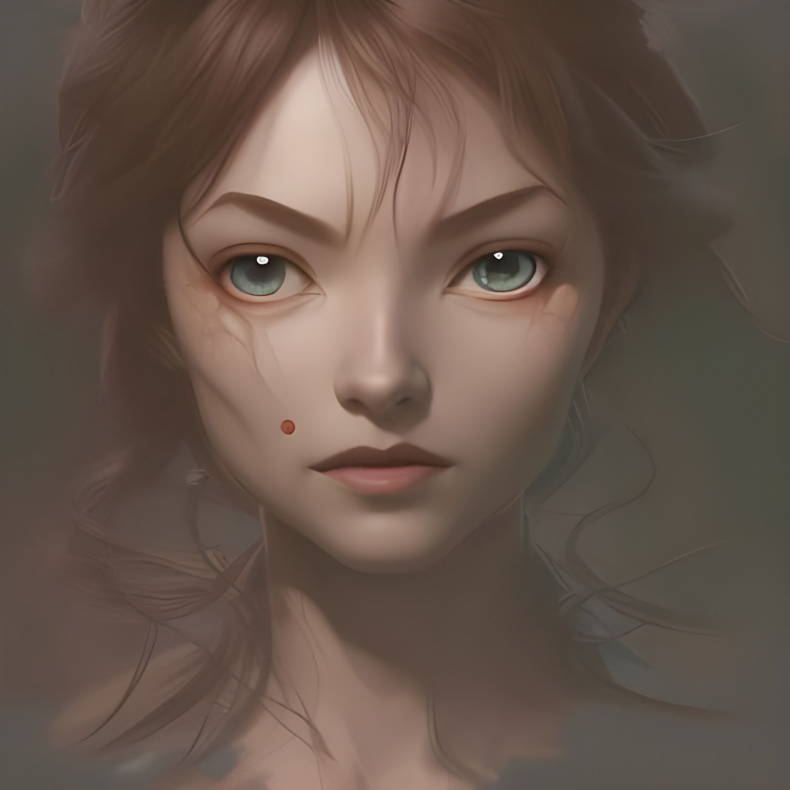 Disney Witch Pencil Sketch in Art Nouveau Style