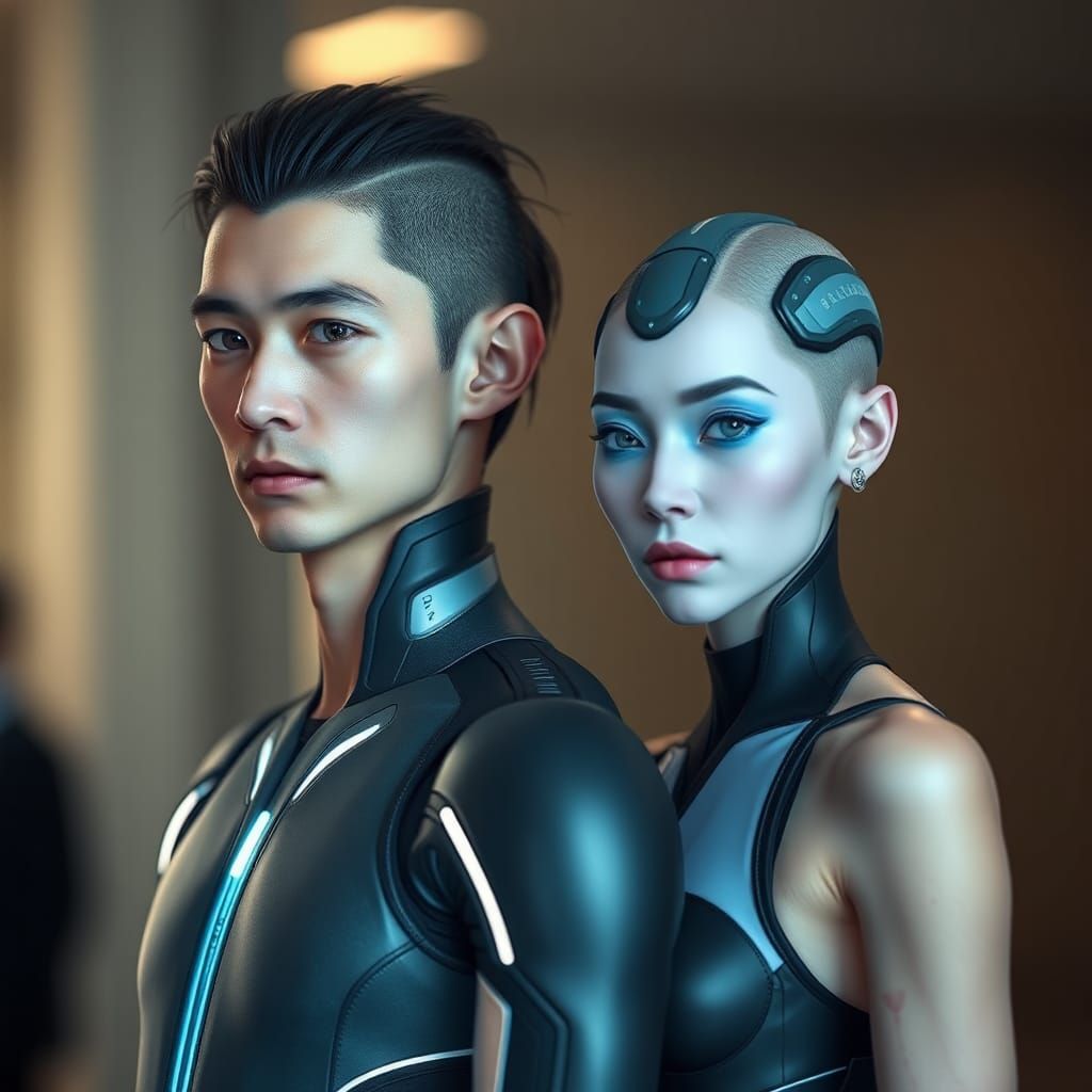Evolved Humans of the Future: High-Tech Portraits