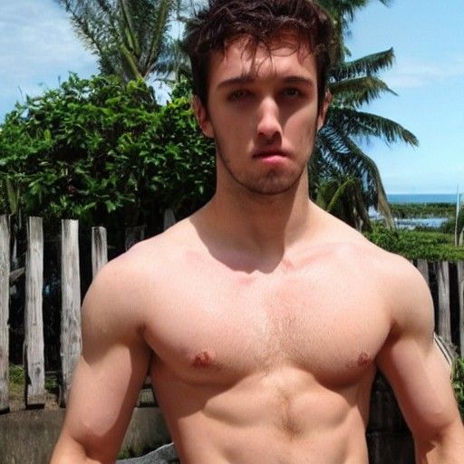 AI Image of Unclothed Men