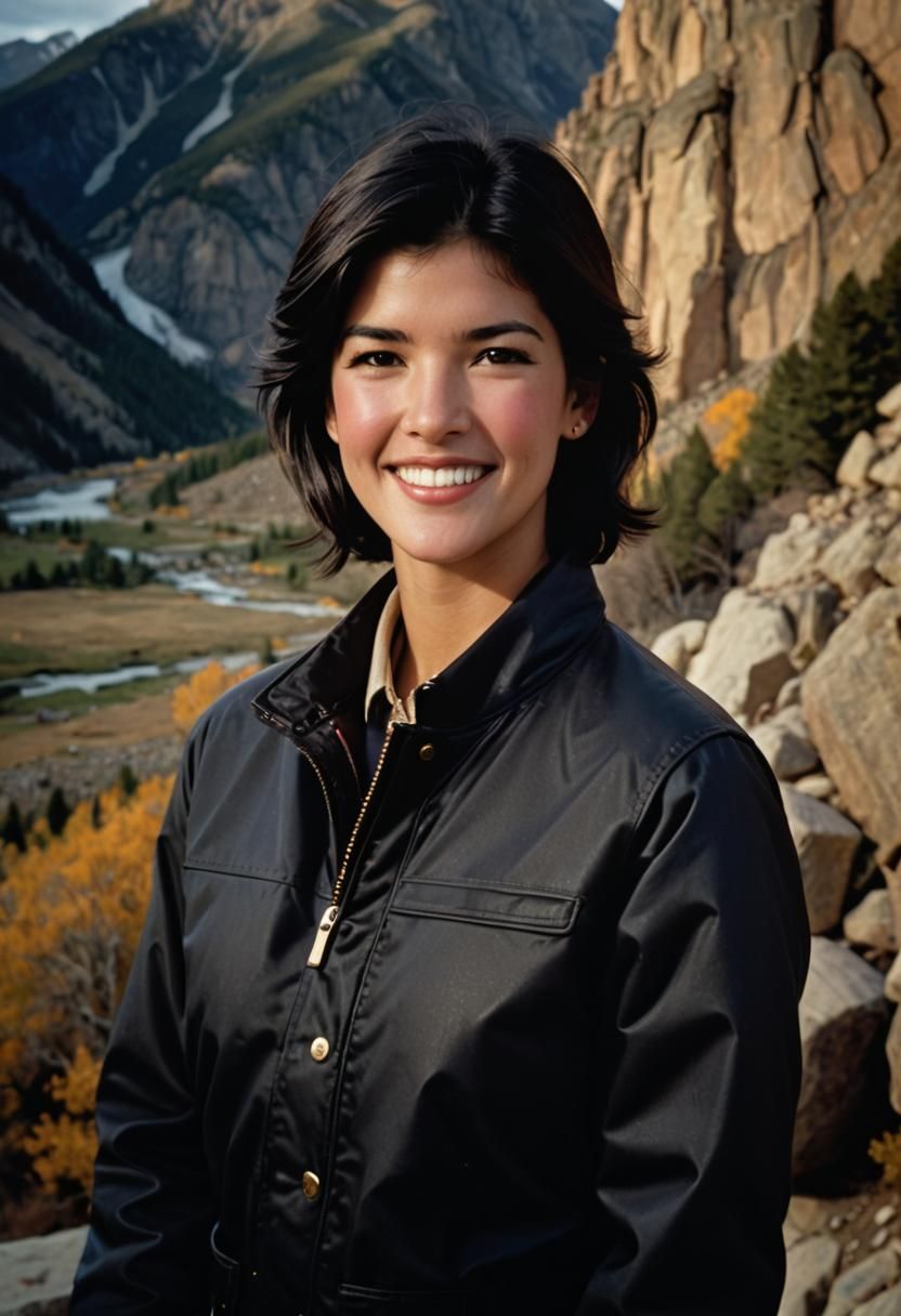 Confident Woman in Police Uniform Portrait