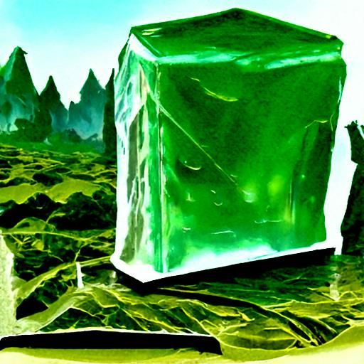 Gigantic Gelatinous Cube in Barren Forest