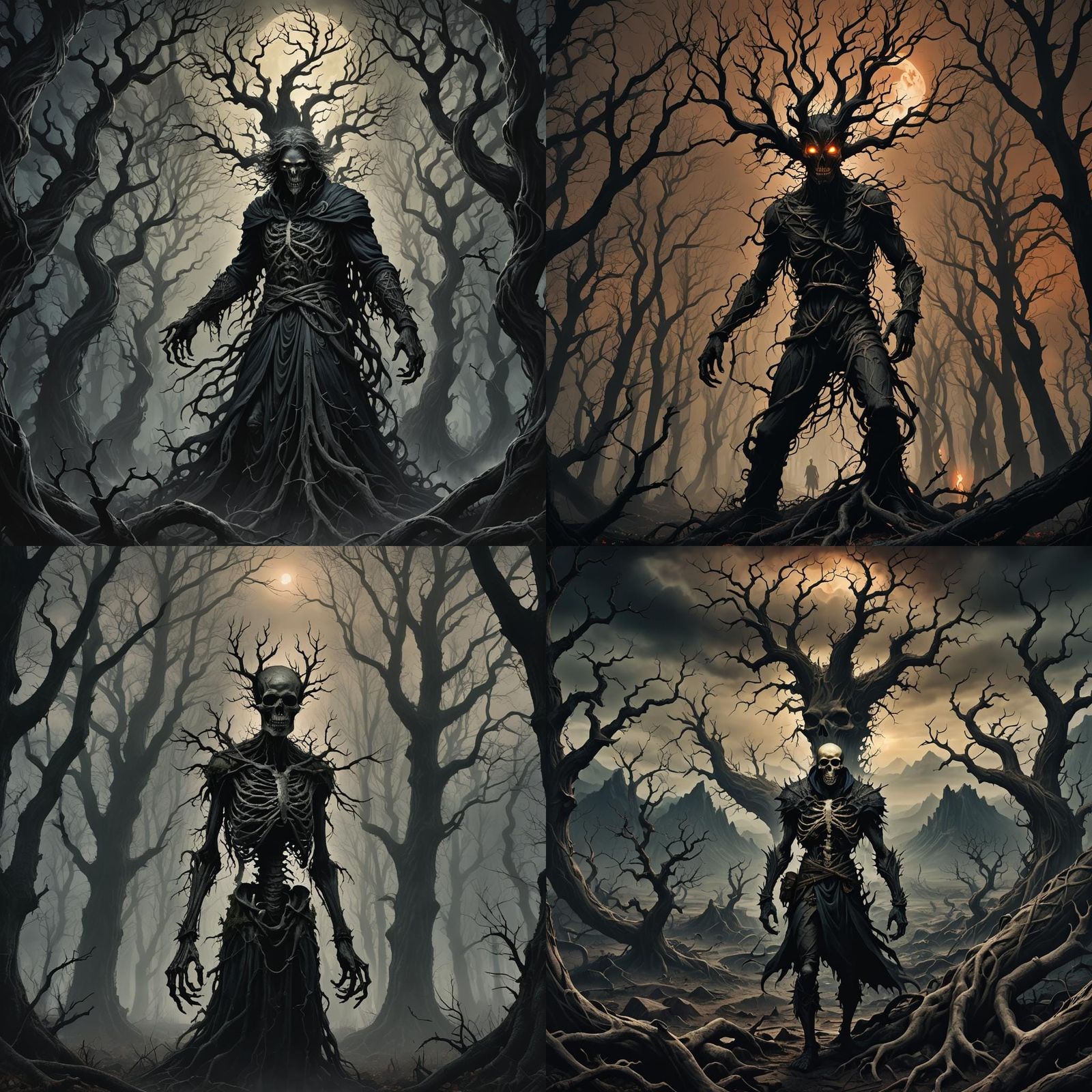 Horrific Scene Inspired by Doré and Rutkowski