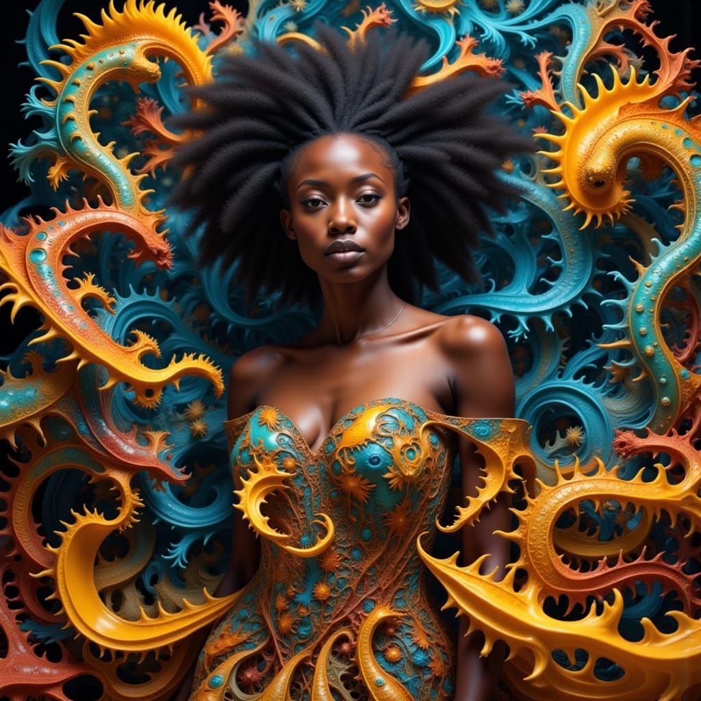 Fractal Goddess of Africa in Dreamworld
