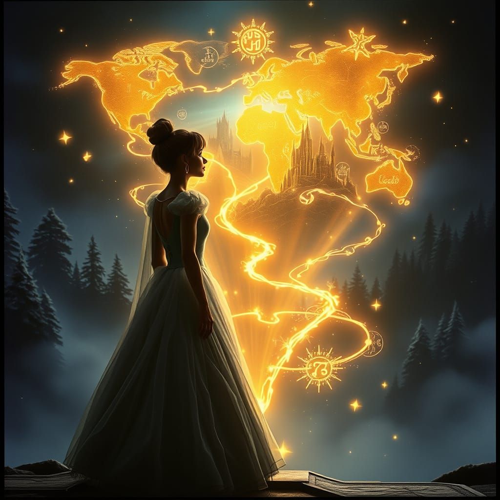 Cinderella's Animated Map to Magical Realms