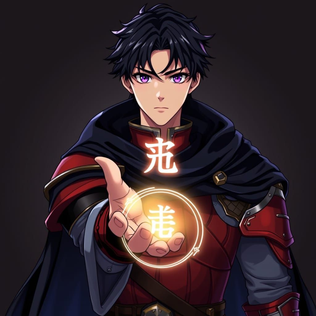 Cyberpunk Warrior in Vibrant Armor