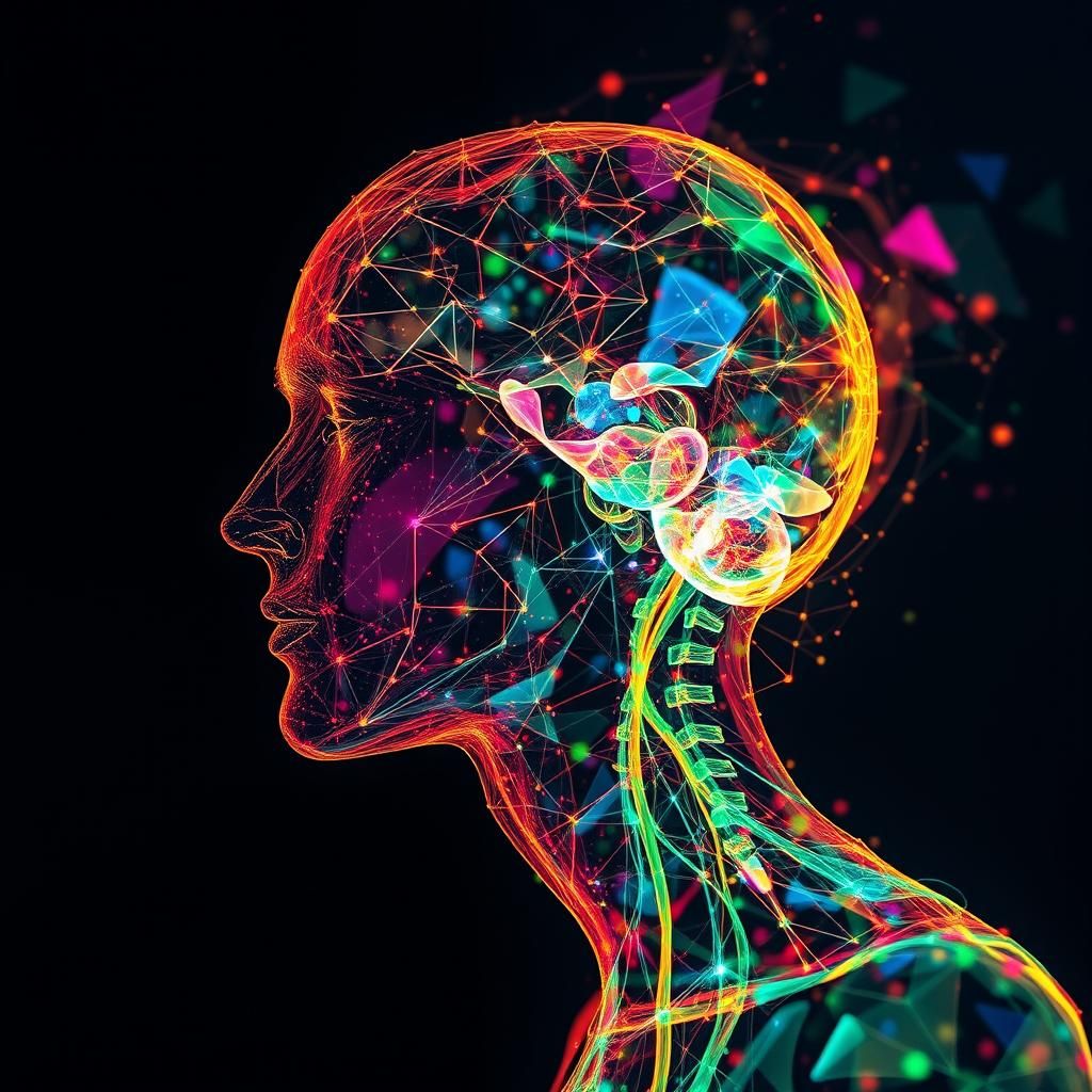 Double Exposure Neurographic Therapy Art