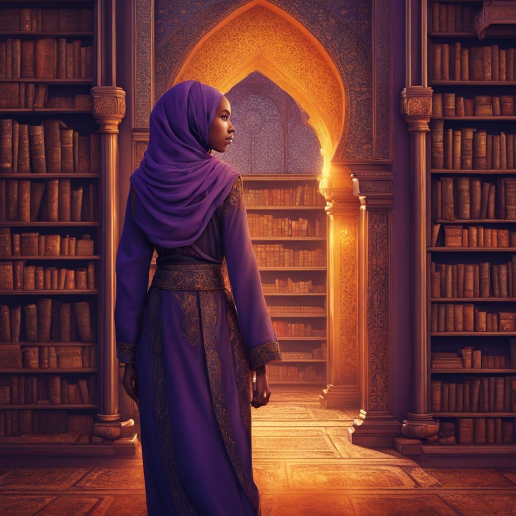 Mystical Library: Muslim Girl in Fantasy Art