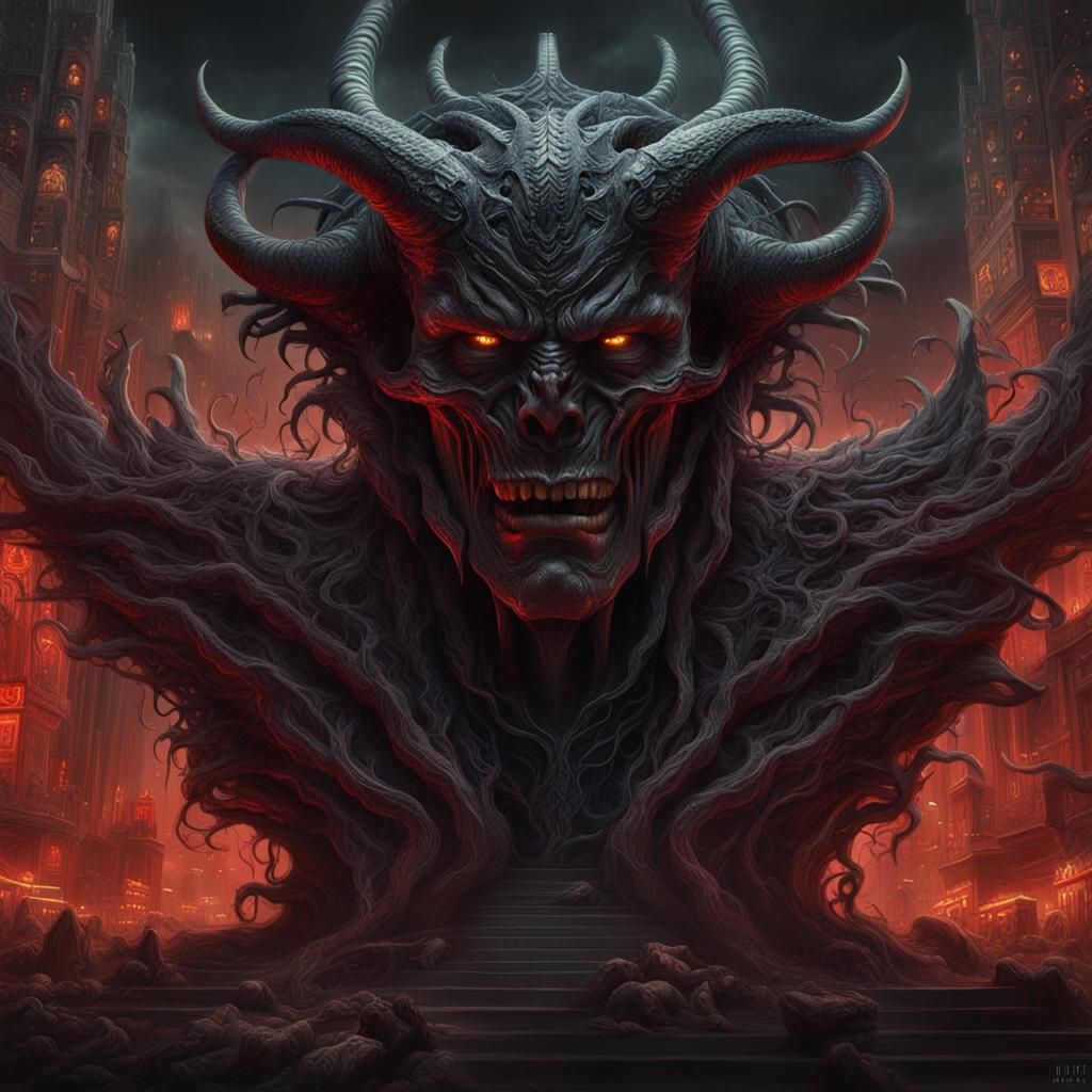 Lucifer Dark Fantasy Concept Art Masterpiece