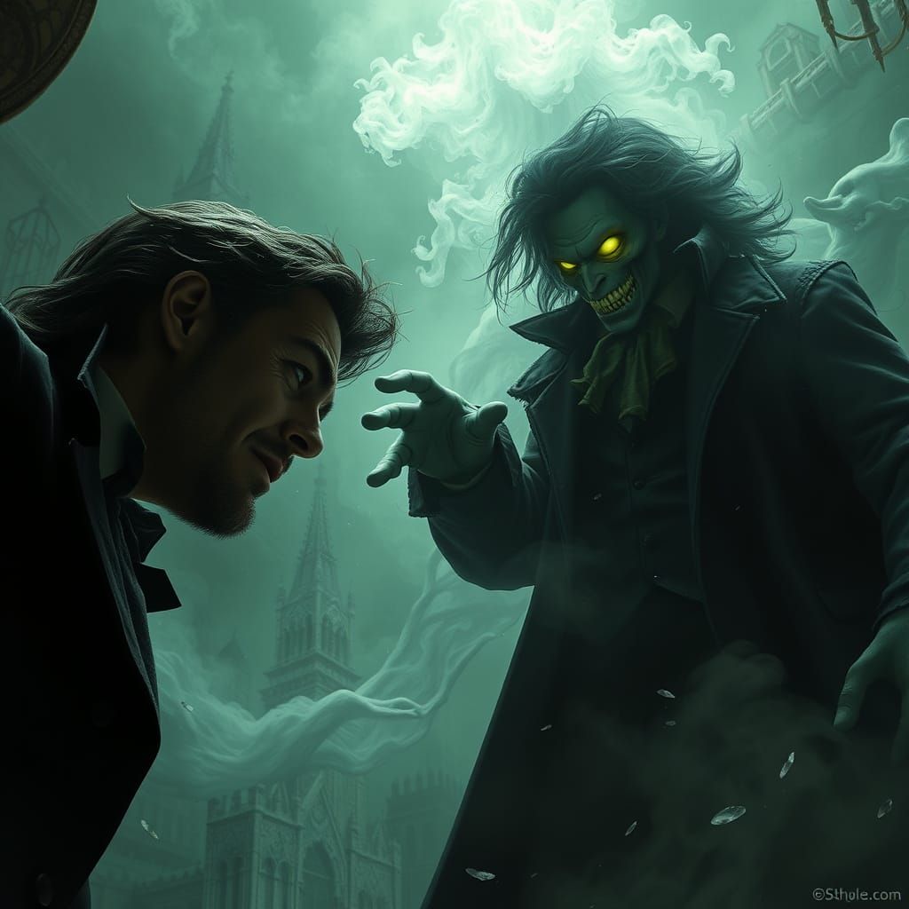 Epic Cinematic Dr. Jekyll vs. Mr. Hyde Digital Painting
