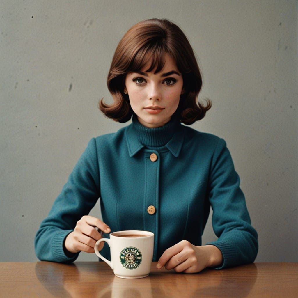 1st selfie with overpriced hot drinks