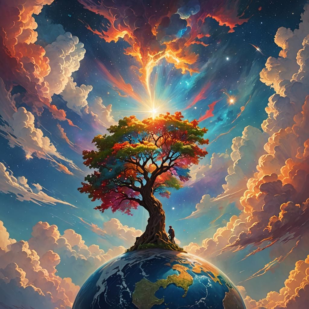 Father Sky's Loving Gaze Upon Earth