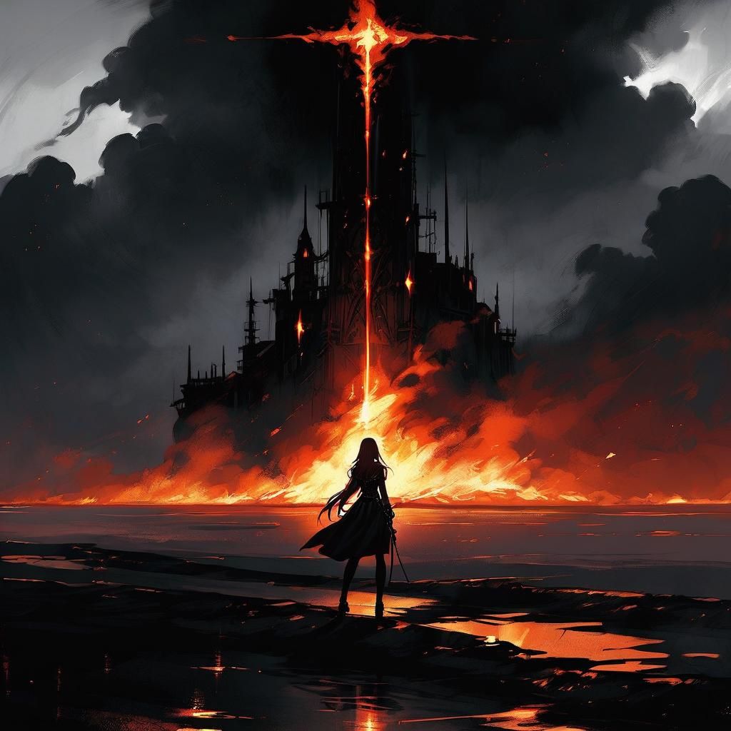 Flame Resists Darkness: A Study in Contrast