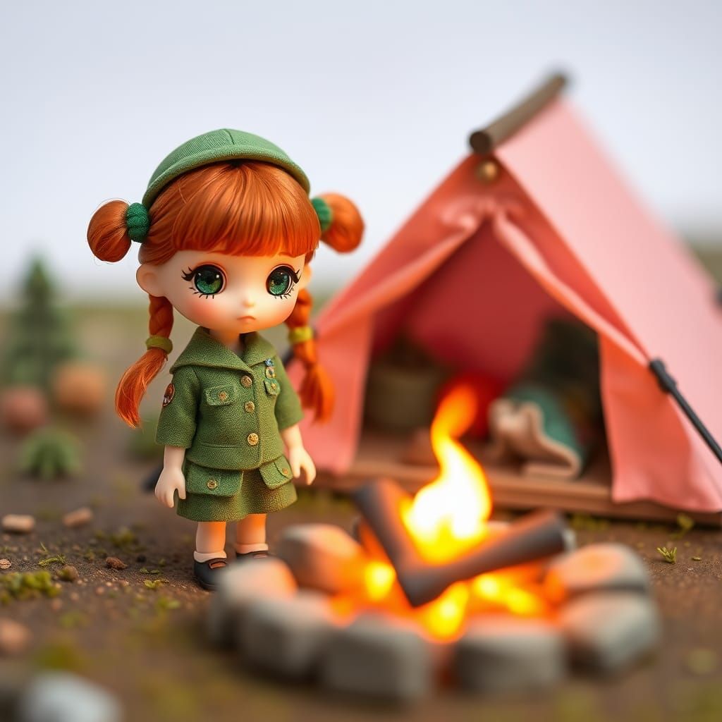 Girl Scout Camping Doll