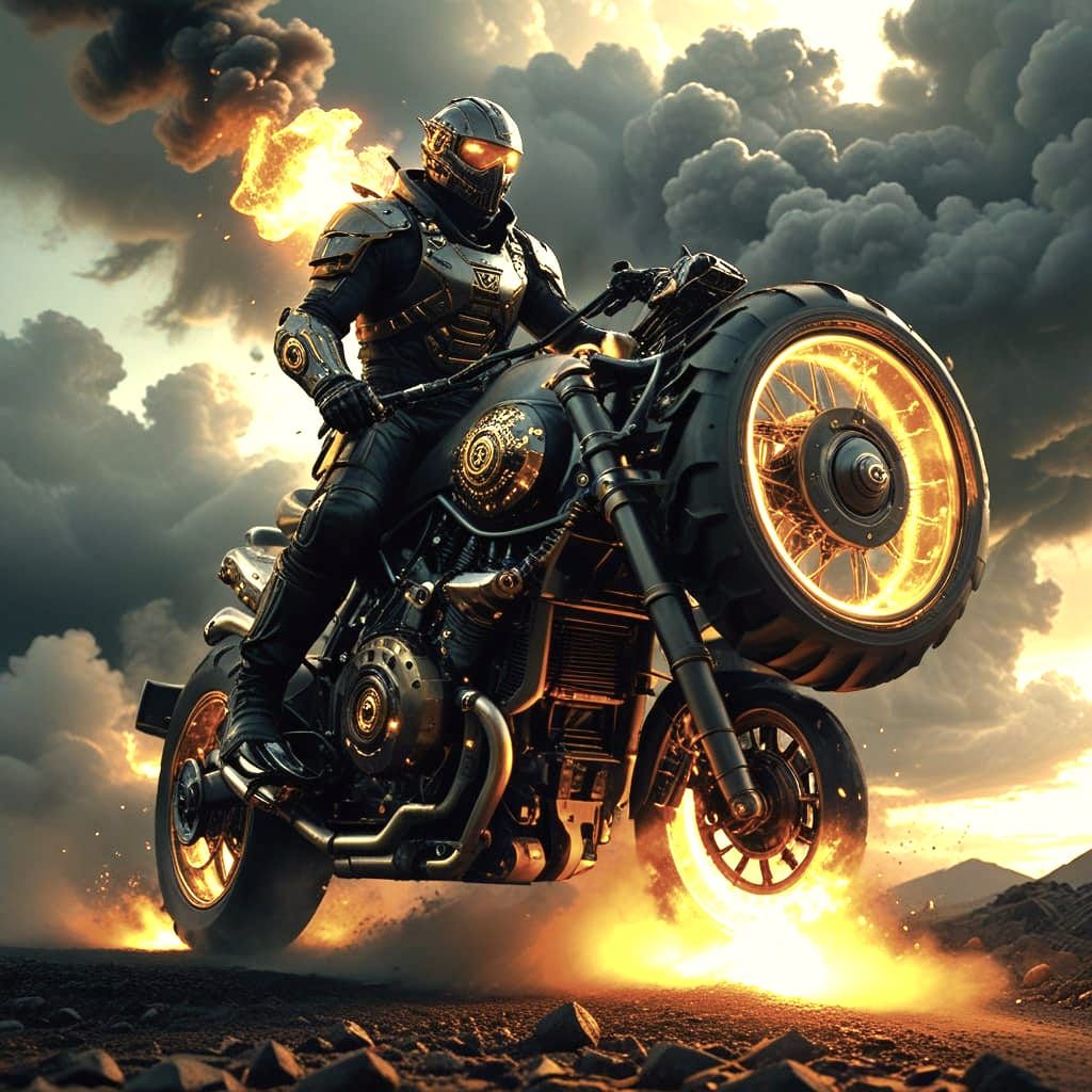 Deus Ex Machina in Dark Fantasy Art Style