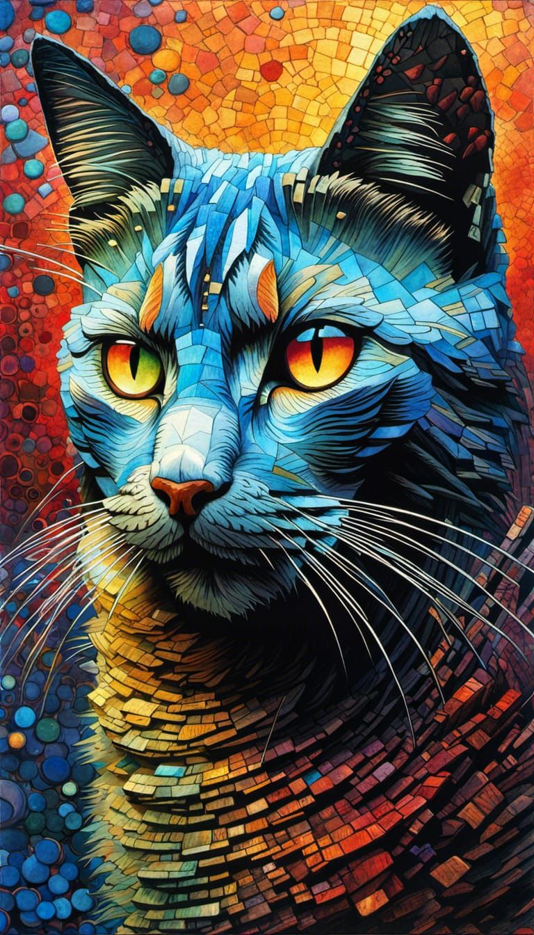 Mosaic Cat