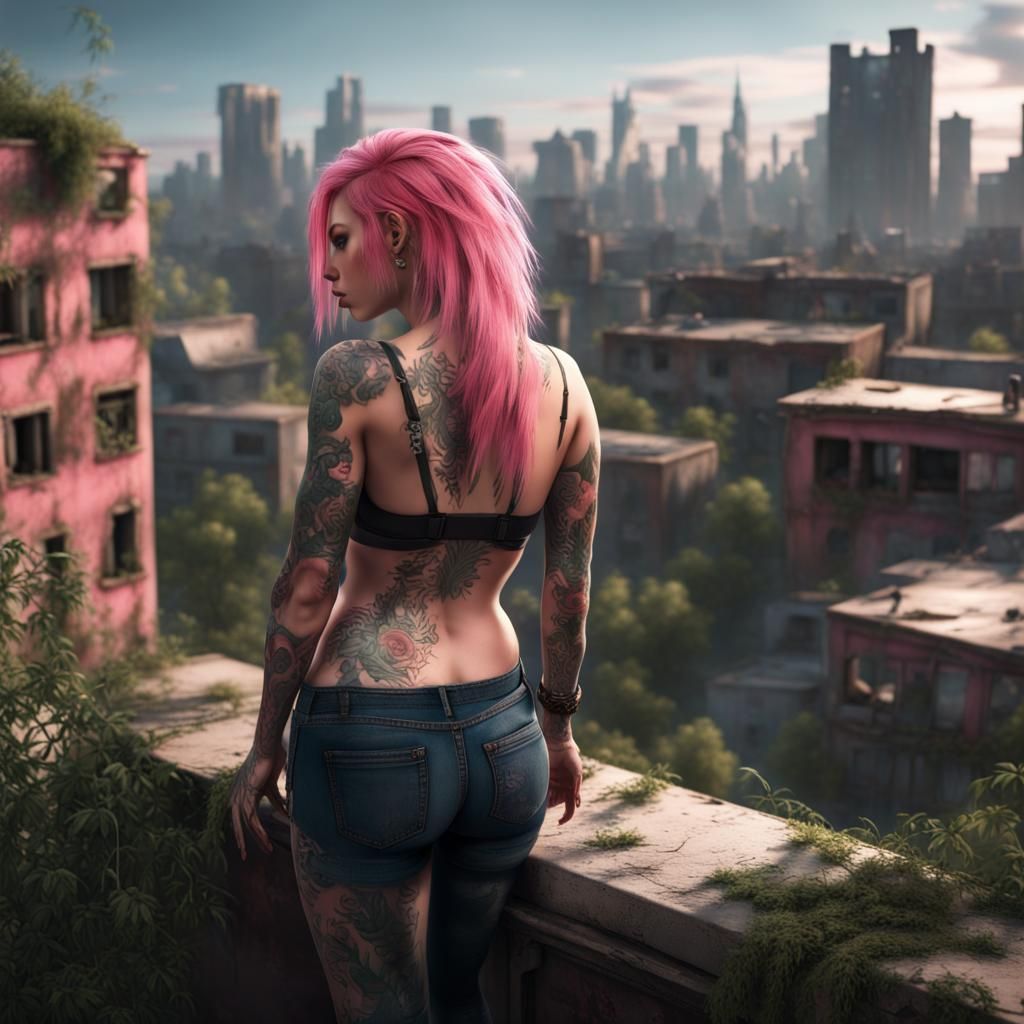 Overgrown City View: Fantasy Concept Art