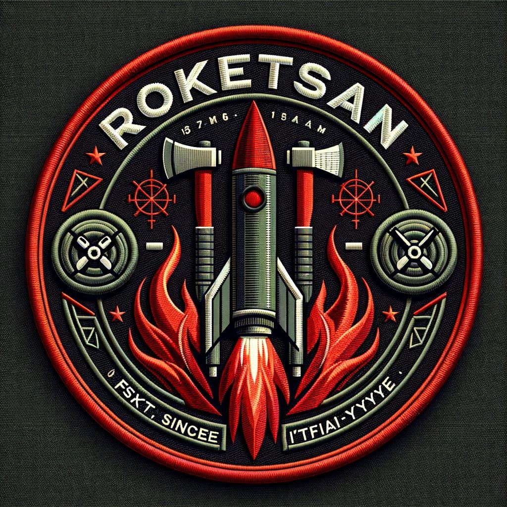 Embroidered Roketsan İtfaiye Patch Design