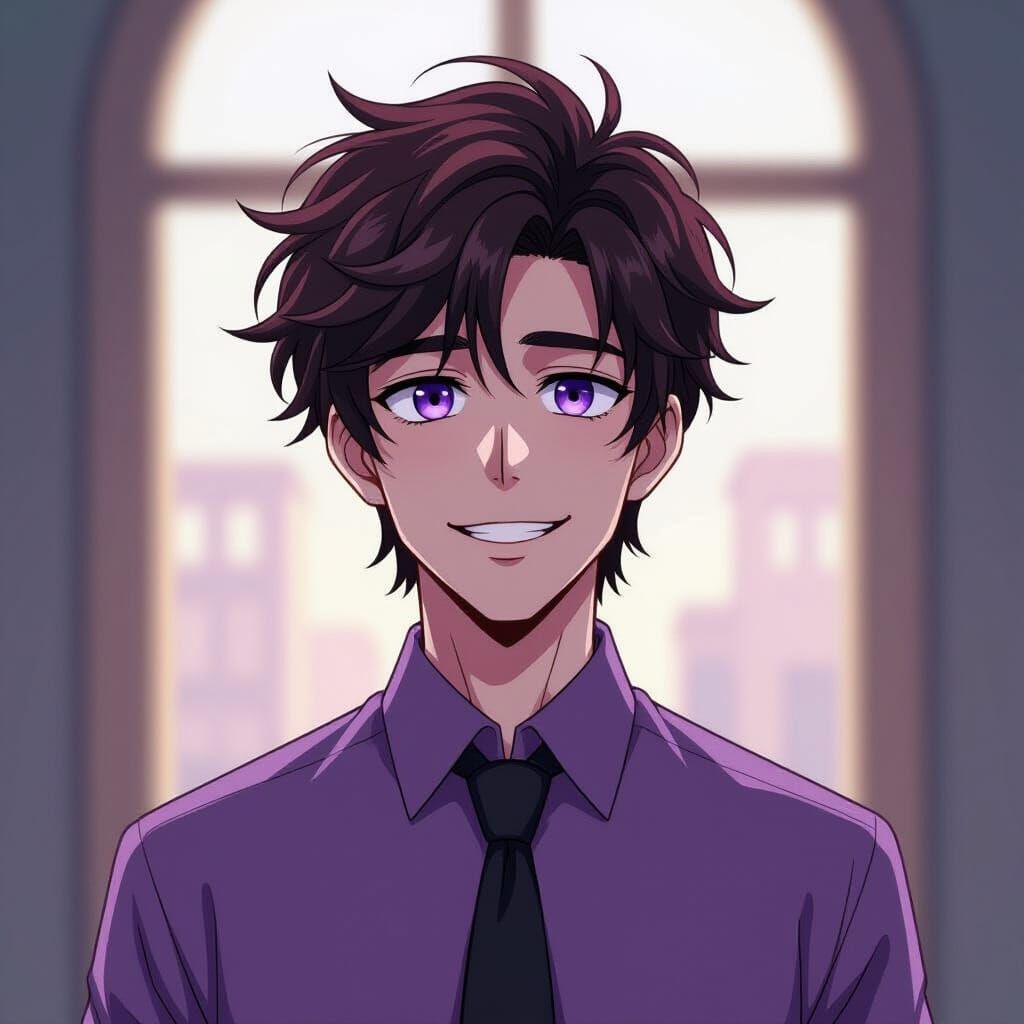 William Afton in Manga Style with Deep Color