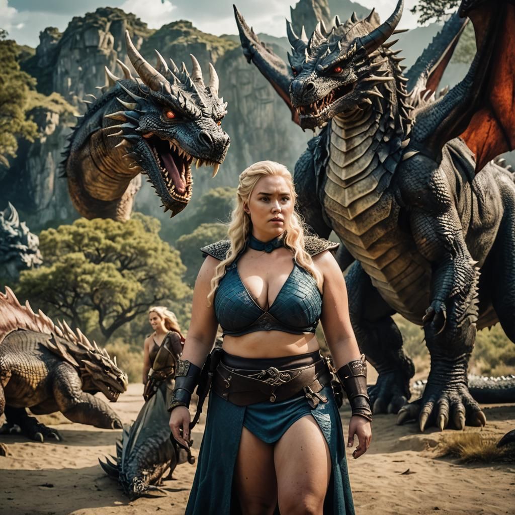 Dragon Queen in Game of Thrones Style