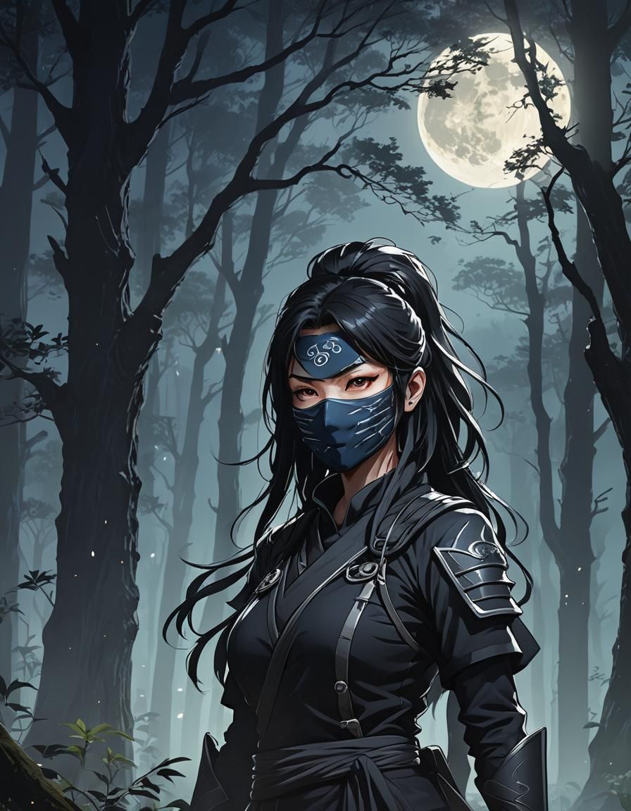 Moonlit Ninja: Cinematic Anime Cel-Shaded Art