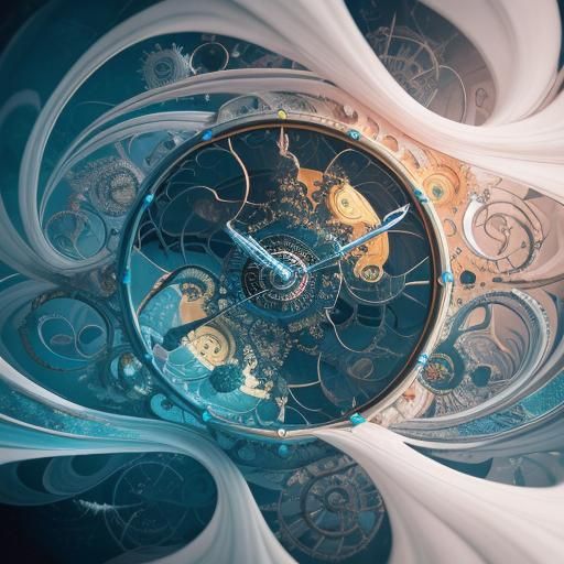 Surreal Clockwork Vortex Inspired by Salvador Dali