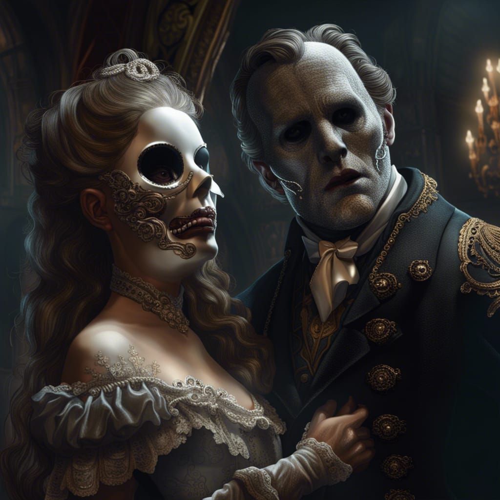 Hyperrealistic Phantom of the Opera Horror
